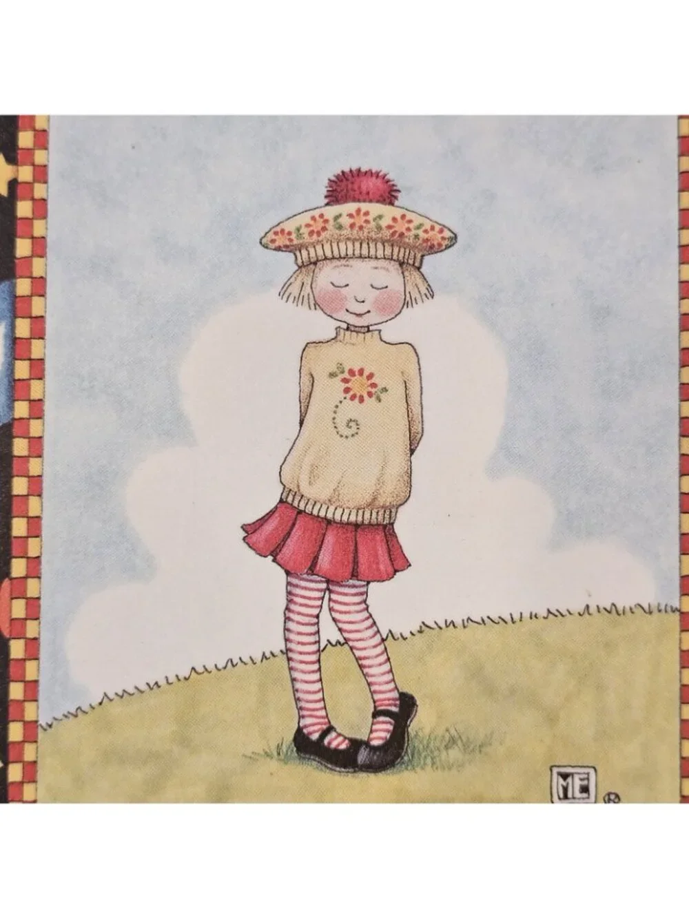 VTG Mary Engelbreit Plaque Wall Art Colorplak Well Ain't You Somethin Unsigned